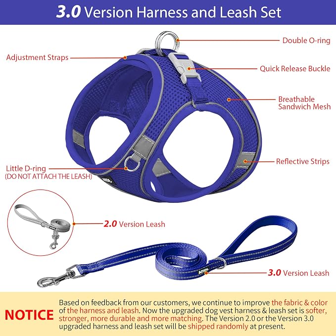 AIITLE Step in Dog Harness and Leash Set - Image 4