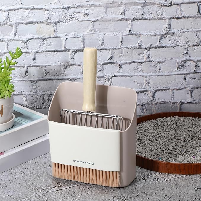Cat Litter Scooper Kit Wooden Handle Metal Cat Litter Scoop Includes Small - Image 6