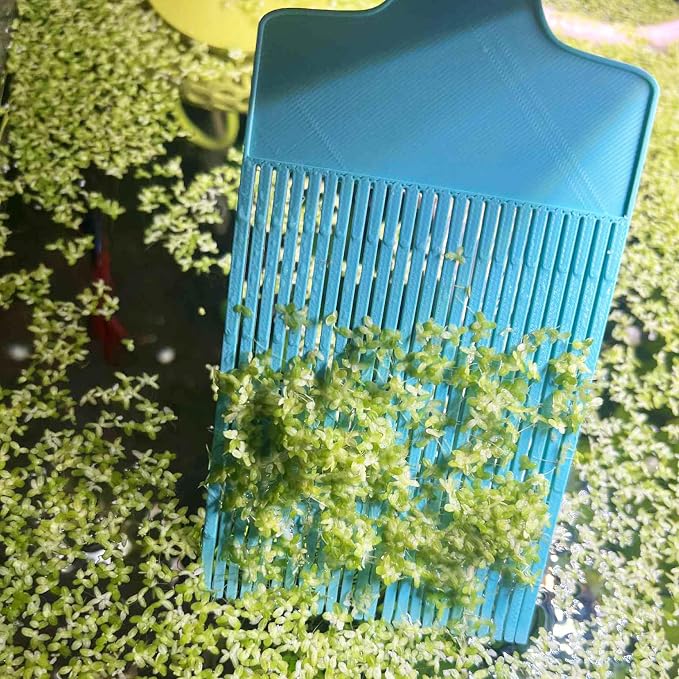 Aquarium Duckweed Removal Tool, 6.5 x 3 inch Floating Plant Comb Spatula - Image 2
