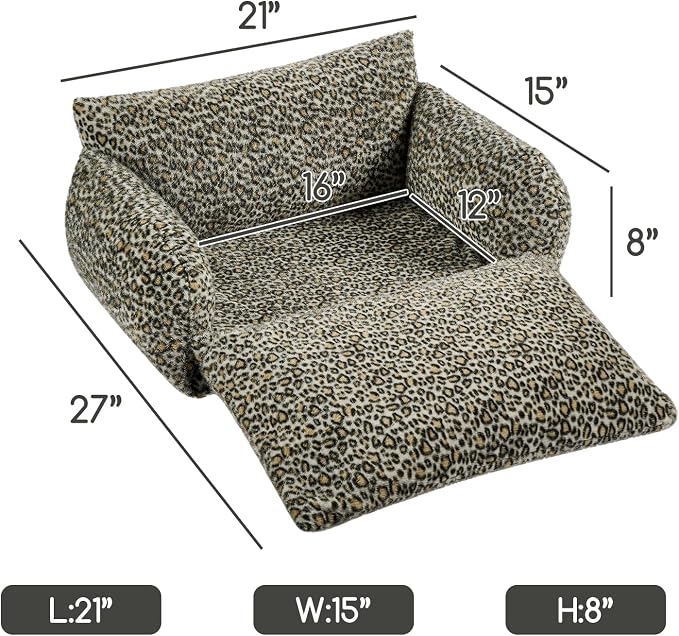 Hollypet Cat Bed Fluffy Plush Mutifuctional Double-Layer Soft Pet Couch - Image 3