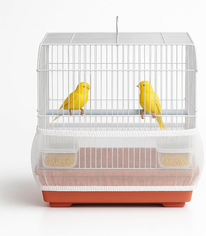 Universal Bird Cage Seed Catcher Universal Mesh Skirt Cover Stretchy Small by TweetinginStyle