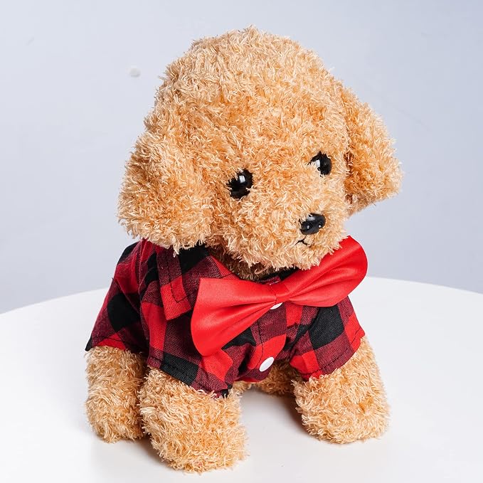 Tongcloud 3 Pack Plaid Puppy Cat Shirt - Image 5