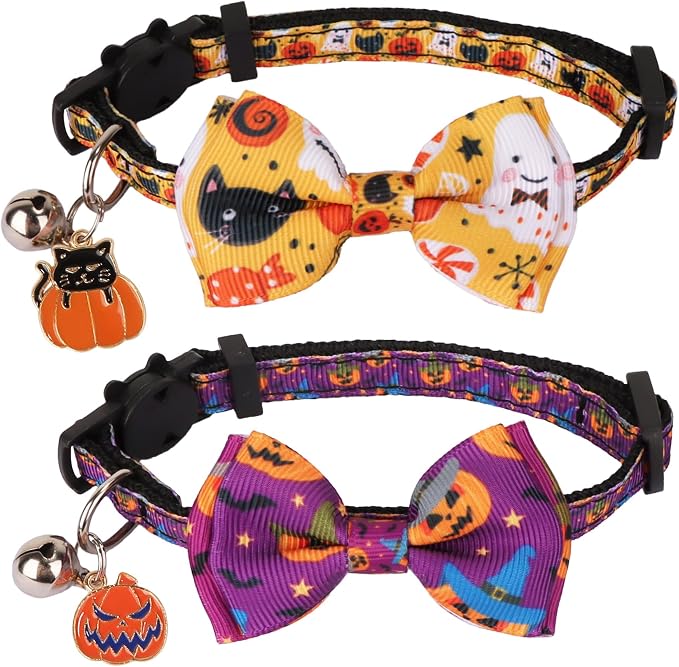 ADOGGYGO Halloween Cat Collars by ADOGGYGO