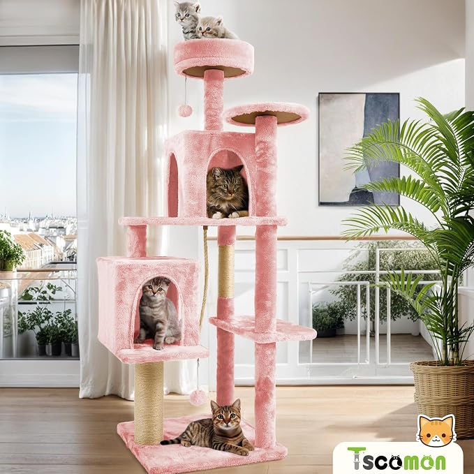 58.5inch Large Cat Tree Tower Condo - Image 6