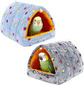 2 Pack Bird Nest House, Hanging Hammock Fluffy Parrots Bird Bed by PETKNOWS
