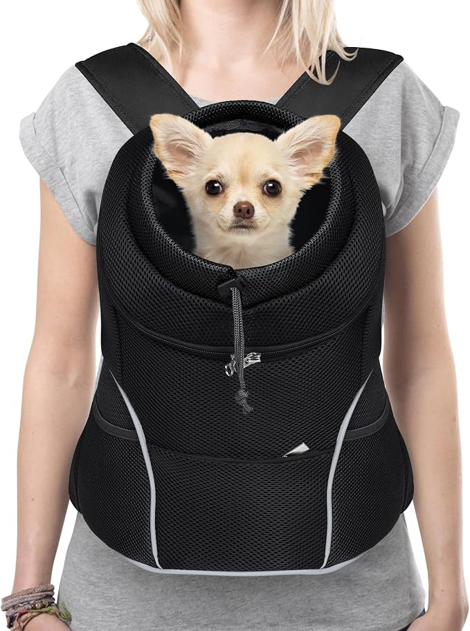 YUDODO Dog Front Carrier Backpack, Adjustable Breathable Pet Carrier by YUDODO