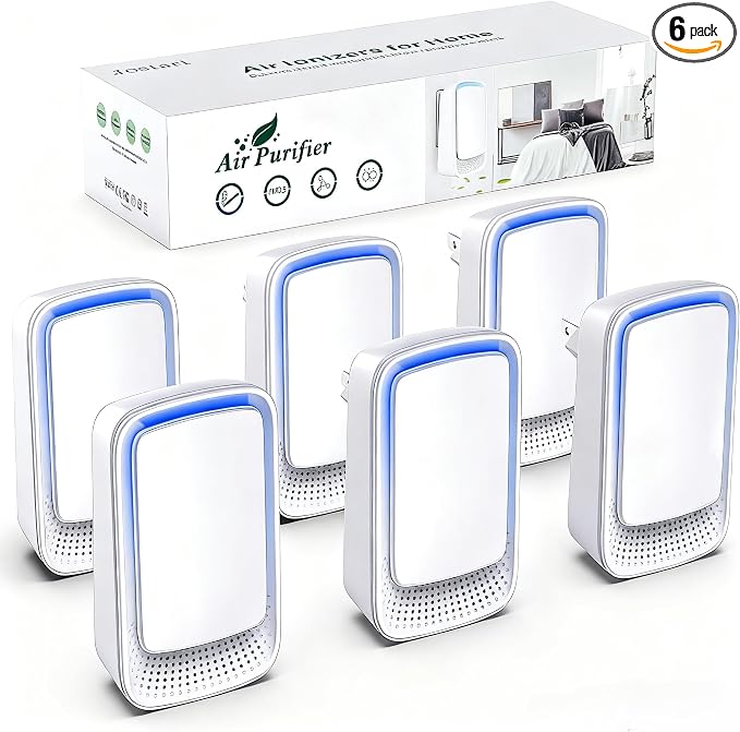Plug In Air Ionizer Purifier for Home, Negative Ion Generator, Quiet Air by Jostart