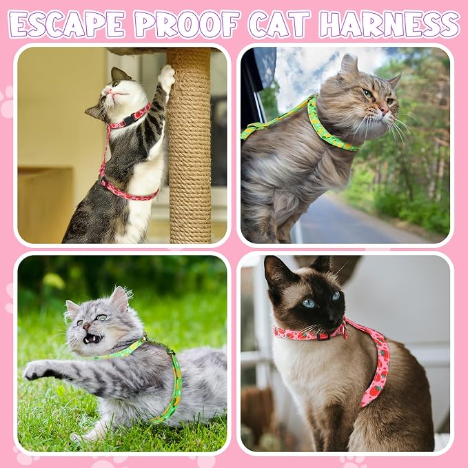 2 Pack Cat Harness and Leash, Escape Proof Adjustable Cat Harness - Image 7