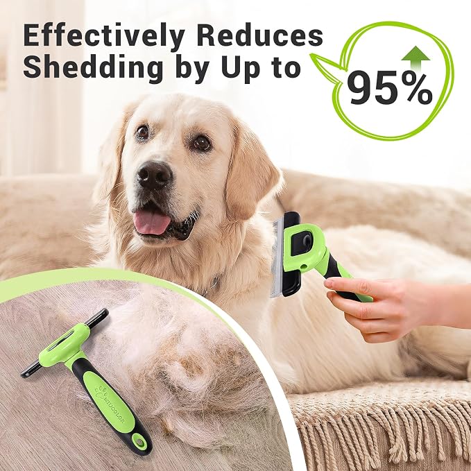 MIU COLOR Pet Grooming Brush, Deshedding Tool - Image 3