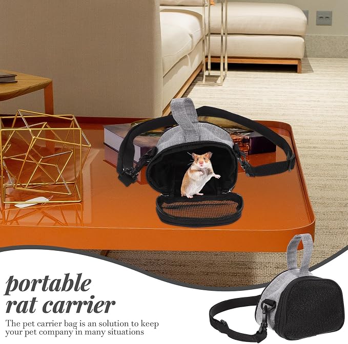 Beaupretty Oxford Cloth Hamster Carrier Bag Portable Breathable Guinea Pig and - Image 3