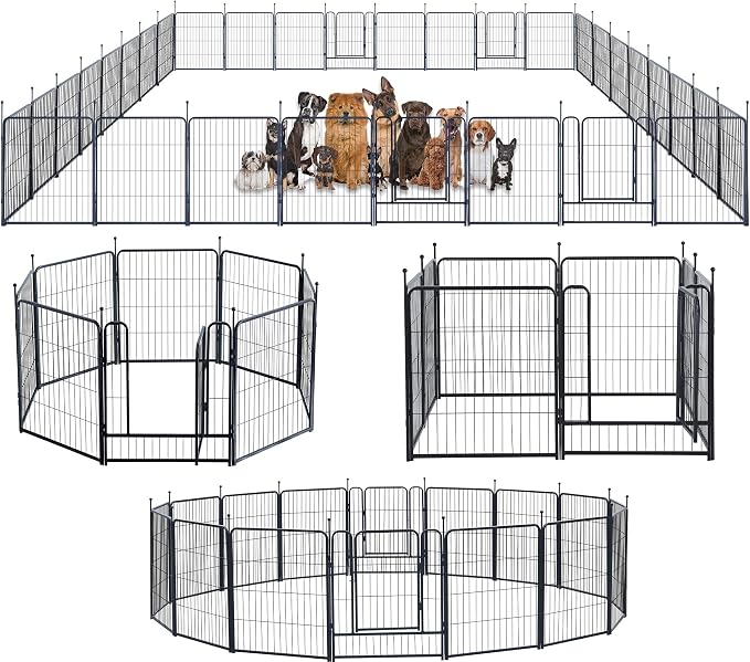 Dog Playpen, Portable Outdoor Dog Fence, Dog Playpen by XDPET