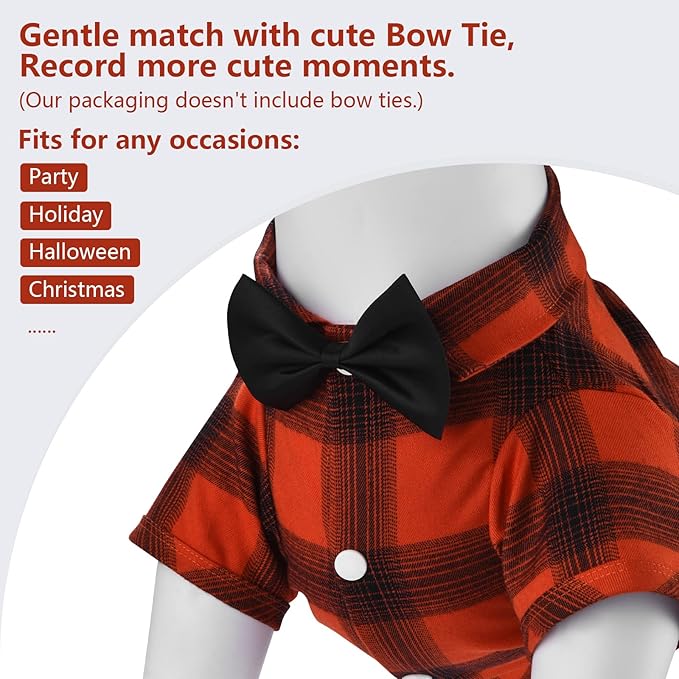 Koneseve Dog Shirt Plaid Dog Clothes - Image 5