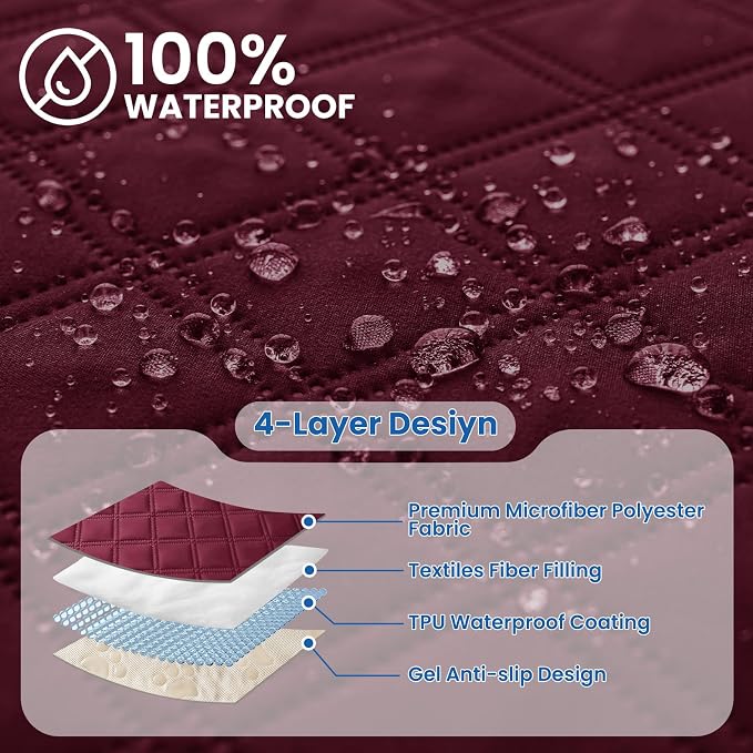 Waterproof Dog Blanket, Non-Slip Soft Pet Bed Cover, Couch Cover - Image 2