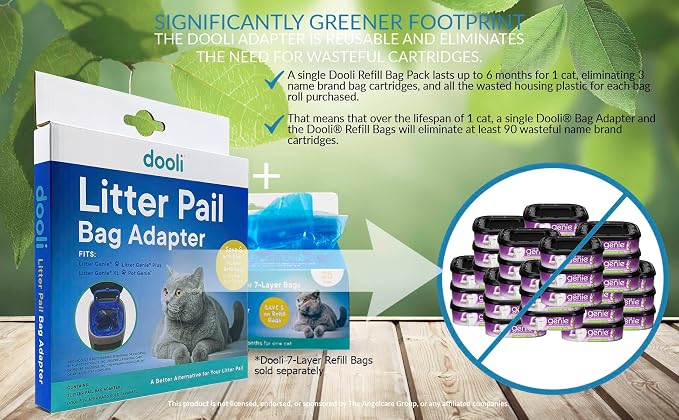 Cat Litter Pail Bag Adapter, Fits Litter Genie, Fits LItter Genie Plus - Image 5