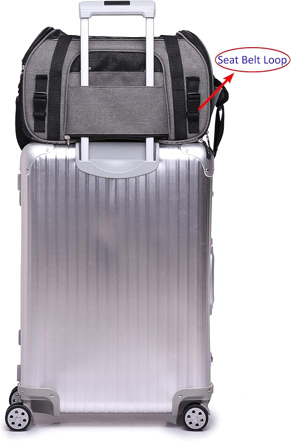 EliteField Soft Pet Carrier Soft Sided Dog Puppy Cat Carrier Travel Bag - Image 5