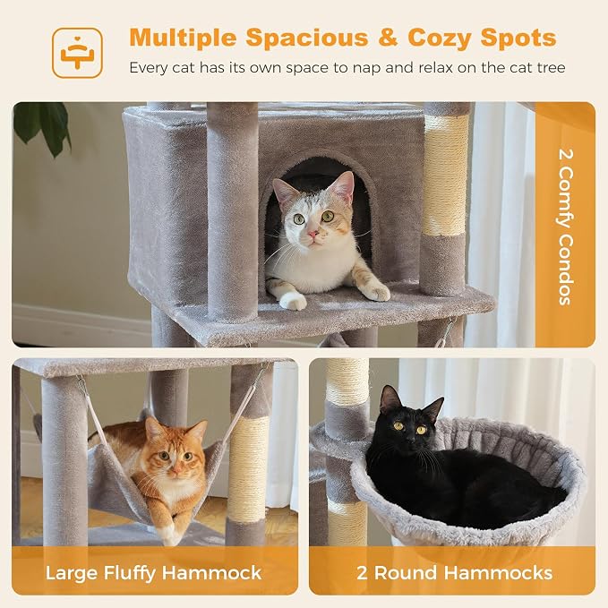 71.2" Tall Cat Tree for Indoor Cats - Image 4