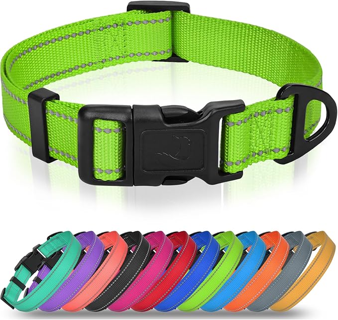 Joytale Reflective Dog Collar, Adjustable Nylon Pet Collar by Joytale