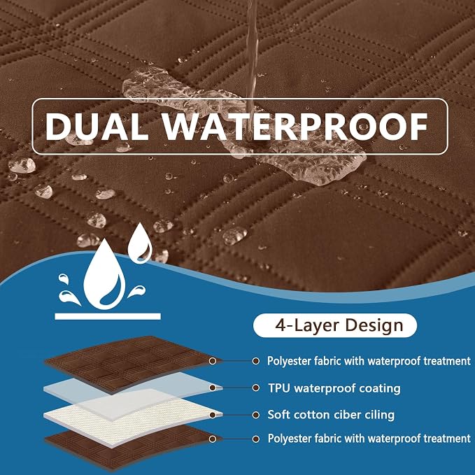 hyha Waterproof Dog Blanket, Reversible Pet Bed Blanket, Soft Sofa Couch Cover - Image 3
