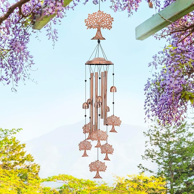 Tree of Life Wind Chimes for Outside, Tree of Life Gifts for Women/Men/Sympathy - Image 6