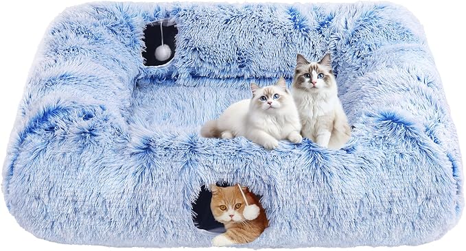 Extra Large Cat Tunnel Bed, 4 Ways Tunnels by Unknown