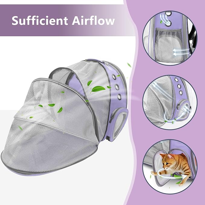 Cat Backpack Carrier Back Expandable Bubble Pet Carrier Backpack - Image 4
