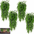 HERCOCCI 4 Pack Reptile Plants, Terrarium Hanging Plants Vines Artificial by HERCOCCI