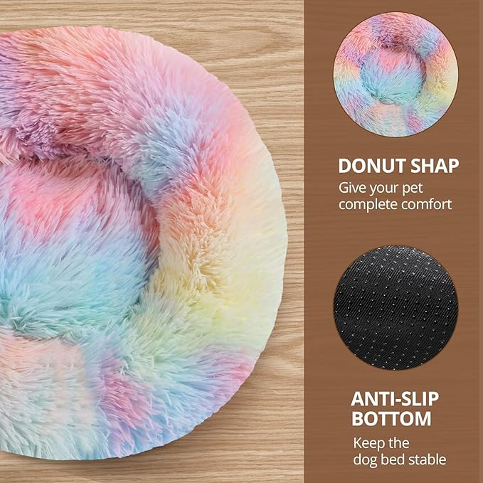JOLLYVOGUE Calming Small Dog & Cat Bed - Image 3