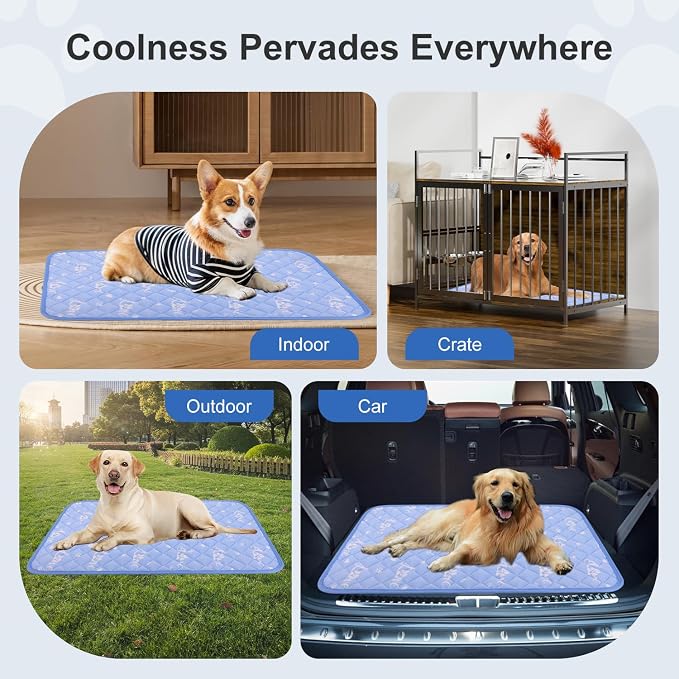 MH MYLUNE HOME Dog Cooling Mat 48x28 Inch - Image 8