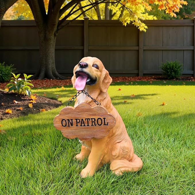 Golden Retriever Statue Outdoor Decorations – Dog Statues Outdoor Sitting - Image 5