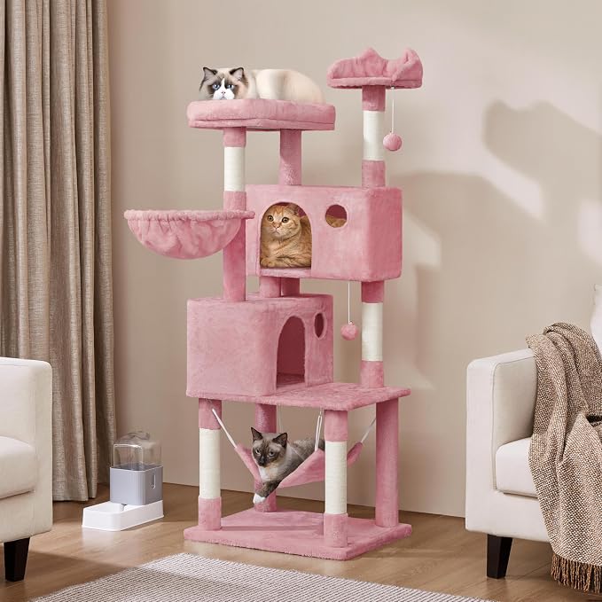 Yaheetech Multi-Level Cat Tree, Large Cat Tower - Image 3