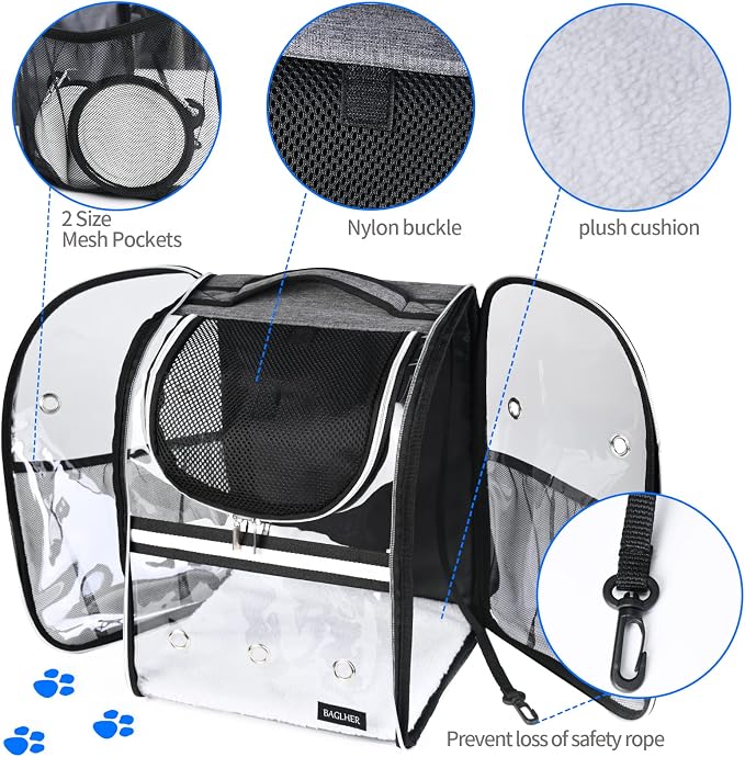 BAGLHER Cat Carrier Backpack, Airline Approved Pet Travel Carrier - Image 4