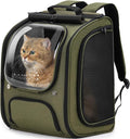 Pecute Cat Backpack Carrier, Large Space Cat Bubble Backpack, Breathable Cat by pecute