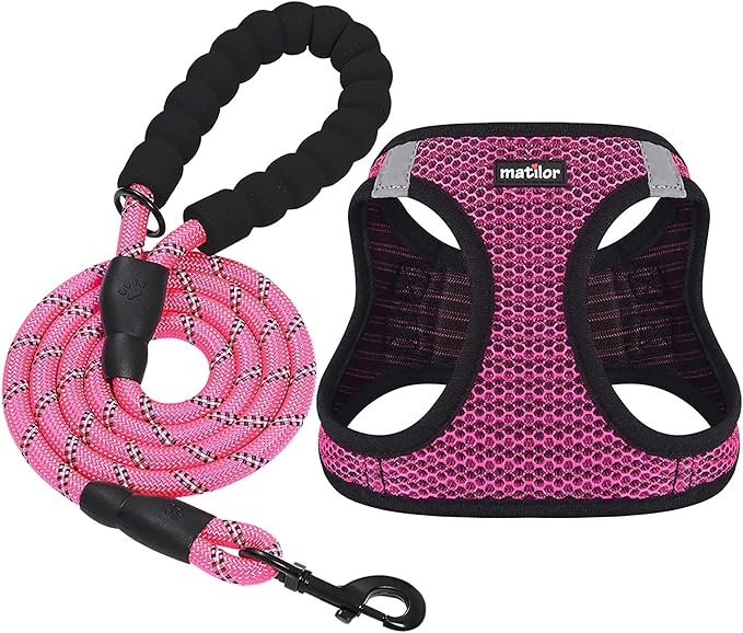 Dog Harness Step-in Breathable Puppy Cat Dog Vest Harnesses by matilor