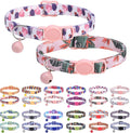 Breakaway Cat Collars for Girl Boy Cats, Spring Summer All Weather Cat Collar by DILLYBUD