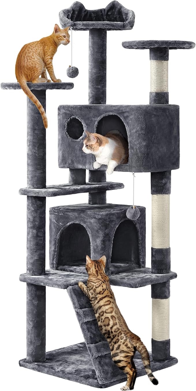 Yaheetech 62in Cat Tree Cat Tower by Yaheetech