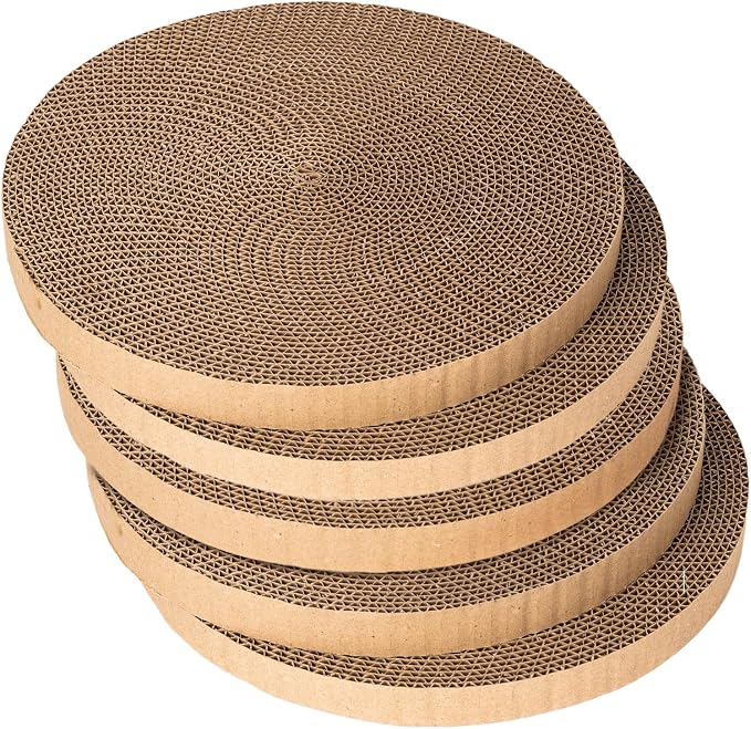 Round cat Scratcher Refill, 10 inch Diameter, 7/8 inch Thickness Scratcher by Unknown
