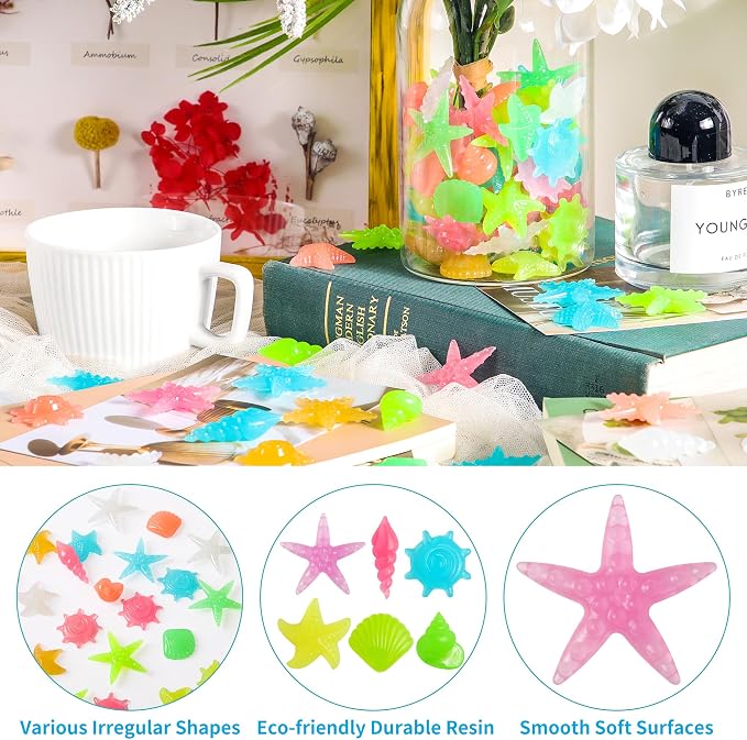OSOPOLA 100 PCS Glow in The Dark Rocks - Image 4