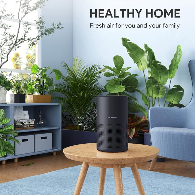 FULMINARE Air Purifiers for Bedroom H13 True HEPA Air Filter Quiet Air Cleaner - Image 2