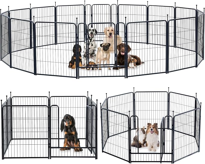 Dog Playpen Portable Outdoor Dog Fence, Dog Playpen by XDPET