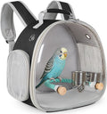 Small Bird Travel Backpack Carrier Cage by halinfer