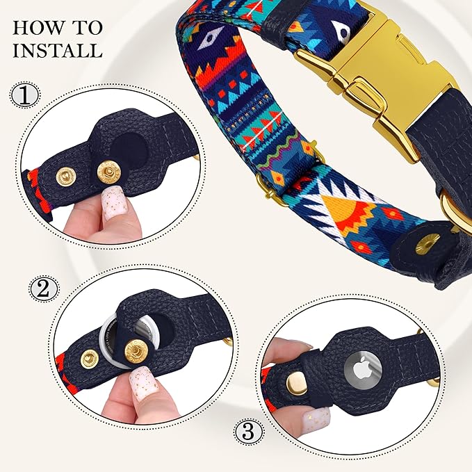 AirTag Dog Collar for Small Medium Large Breed - Image 3