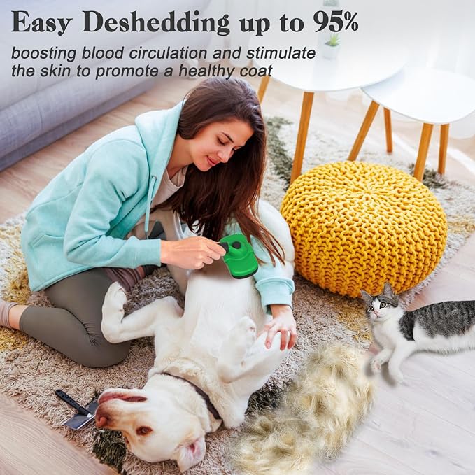 Self Cleaning Deshedding Brush for Dogs & Cats - Image 5