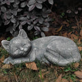 Garden Sleeping Cat Memorial Stone Cat Grave Marker Remembrance Kitten Statues by GENUINQ