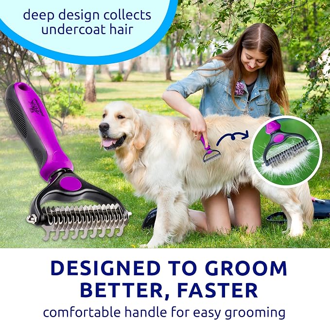 Pat Your Pet Deshedding Dog Brush - Image 8
