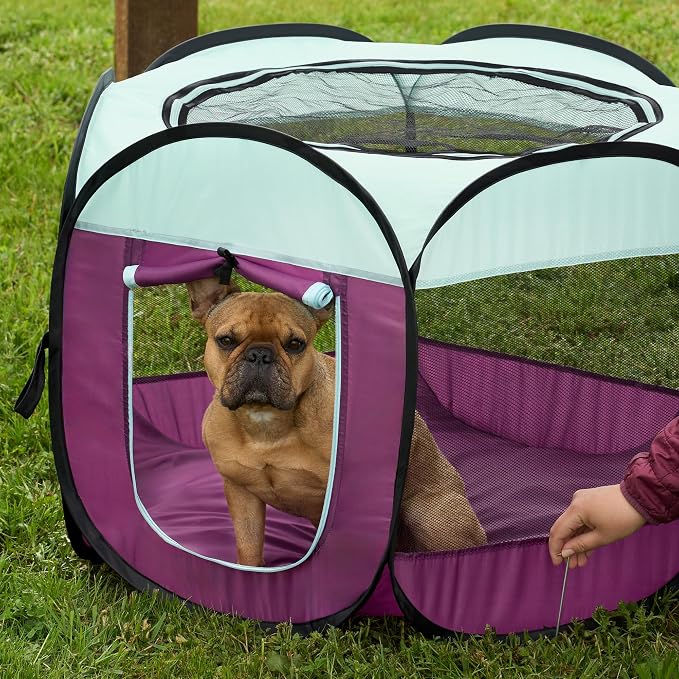 Furhaven Portable Dog Playpen Cat Tent, Pet Playground, Kennel Foldable Indoor - Image 2
