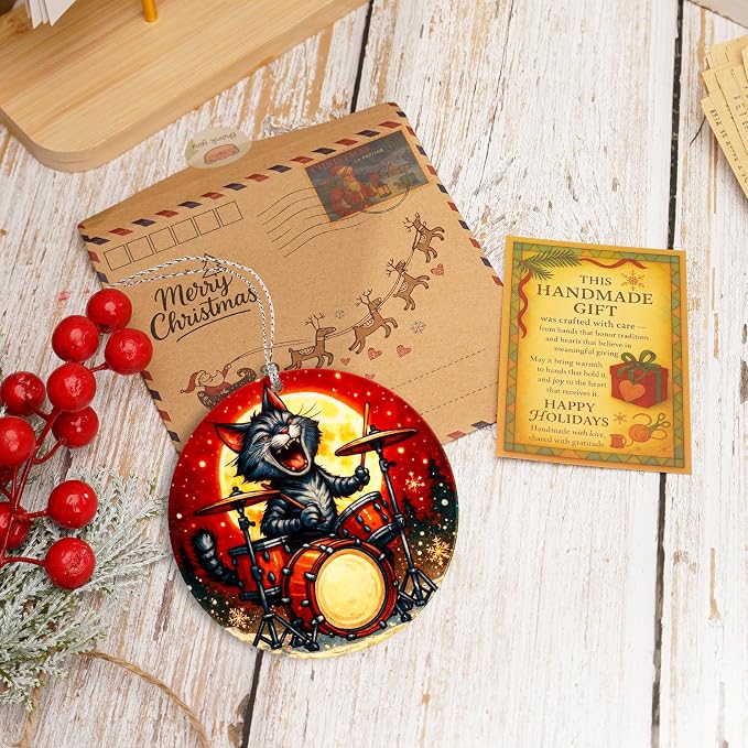 Cat Ornaments for Christmas Tree, Christmas Ornaments 2025, Funny Cat Ornament - Image 2