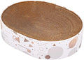 Oval Sturdy Cat Scratching Cardboard Pad Breathable Cat Scratch Pad, Cat by SMARTBEAN