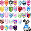 30 Pack Large Tie Dye Dog Bandanas Stitch Dog Bandana Bulk Reversible Print One by Bestwishforyou
