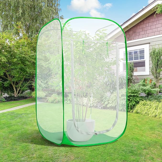 59" x 35" x 35" Pop Up Garden Mesh Plant Cover, Plant Protectors Mesh Plant - Image 6