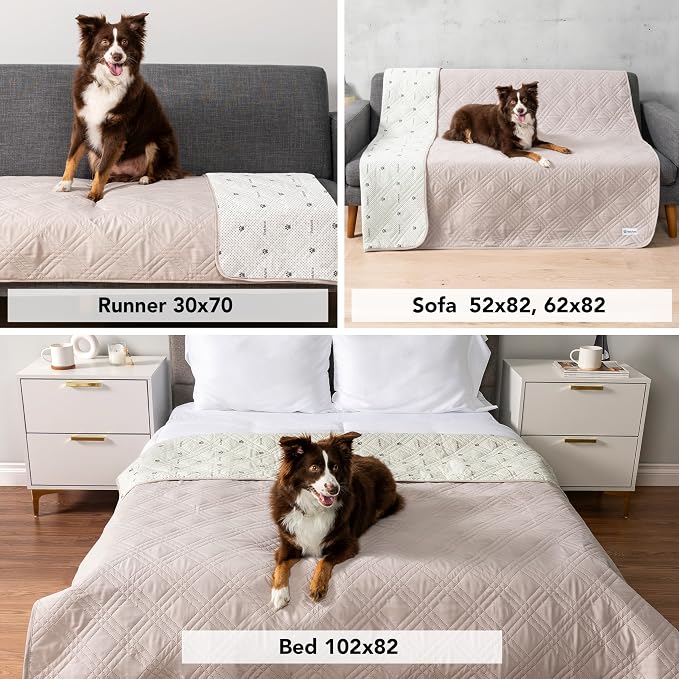 PetAmi Waterproof Couch Cover for Dogs, Reversible Furniture Cover Sofa - Image 4